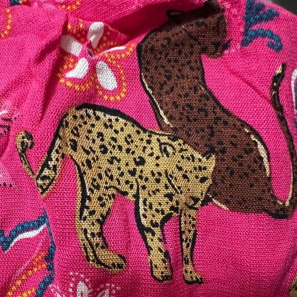 NWT Torrid Midi Lenny Sweetheart Dress in Leopard Pink 1x - Picture 2 of 8